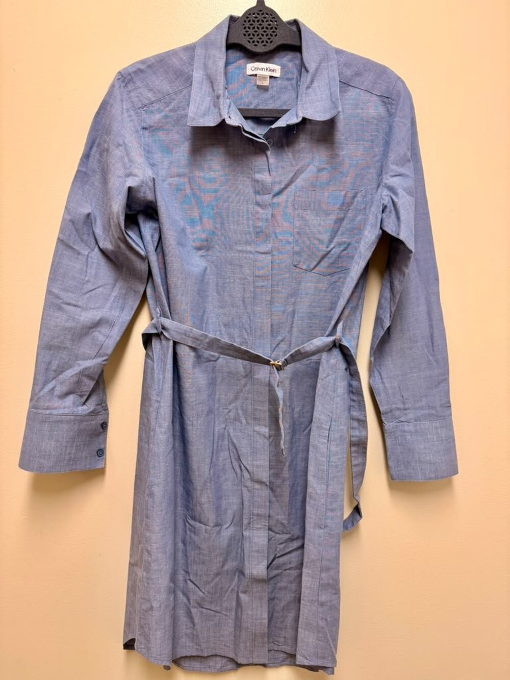 Calvin Klein Belted Shirt Dress – Size 6